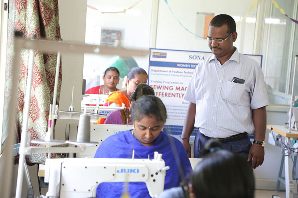 Sewing machine training for rural woman