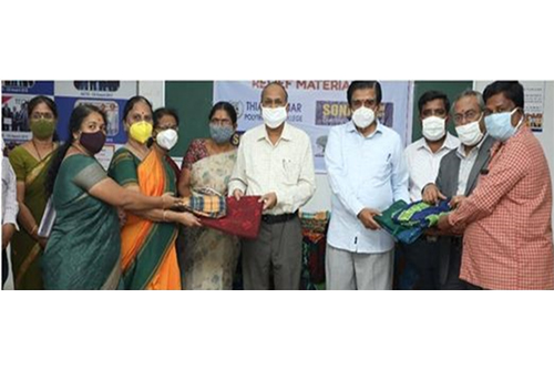 The Sona Group of Institutions & Heartfulness Institute distributed blankets for affected
                                people by Cyclone Nivar.