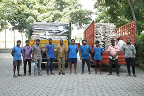 The Sona Group donates 200 cots, bedsheets, and pillows to COVID infected people in the
Salem district